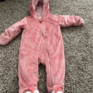 Carter's Pink Fleece Snowsuit